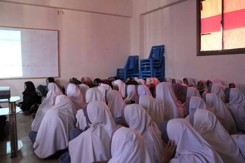 Students in classroom training session