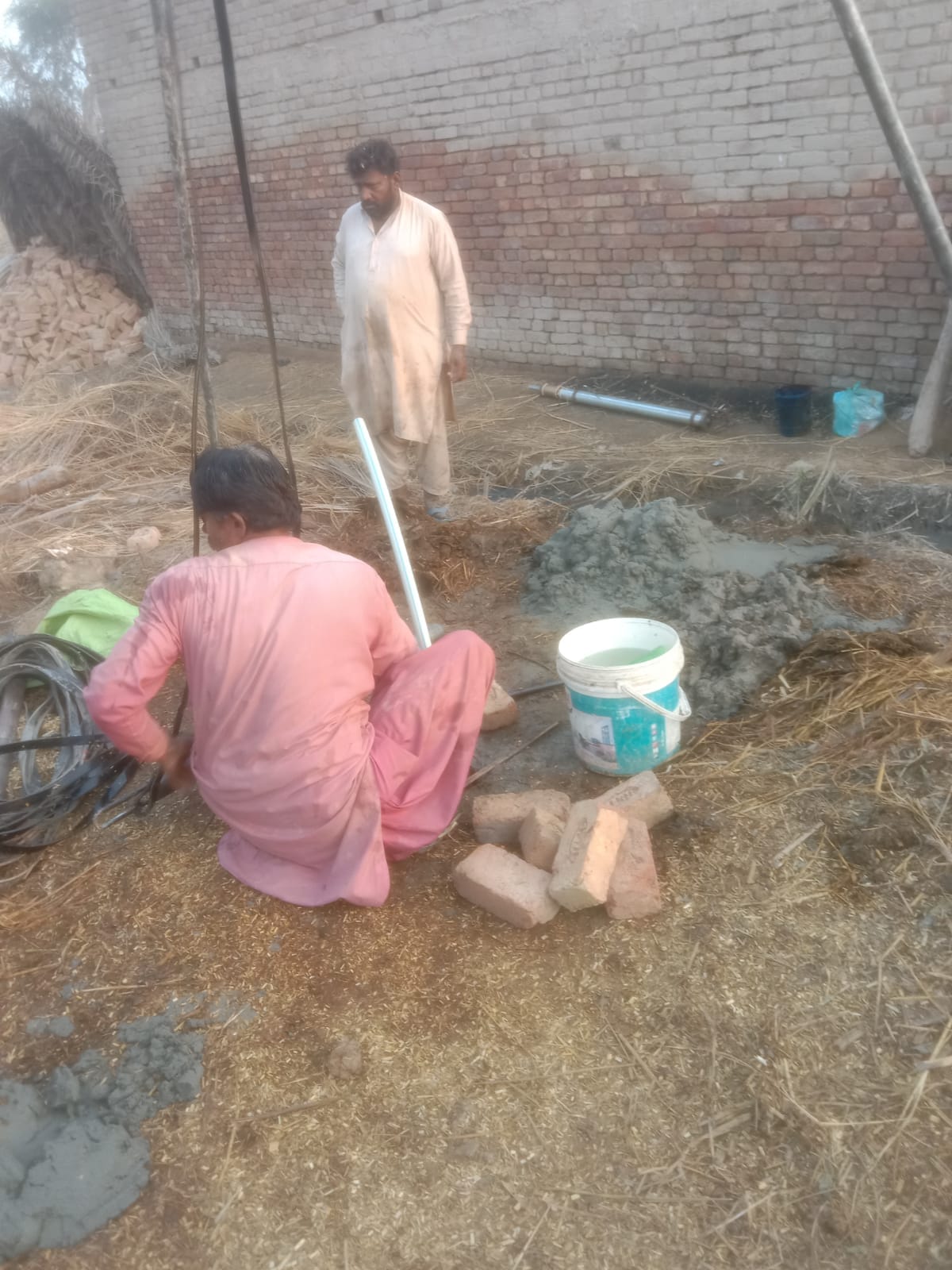 Water pump installation 11