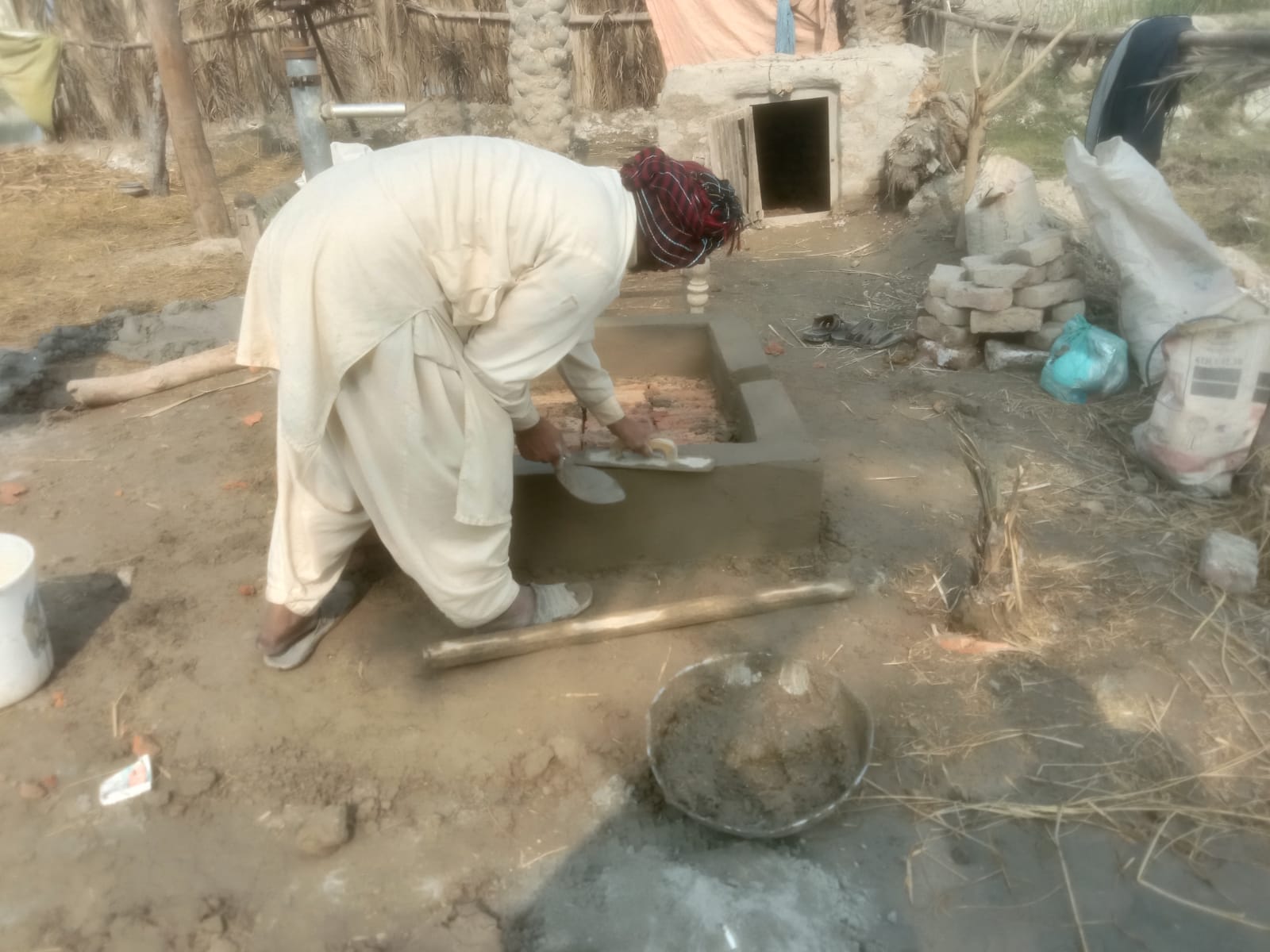 Water pump installation 16