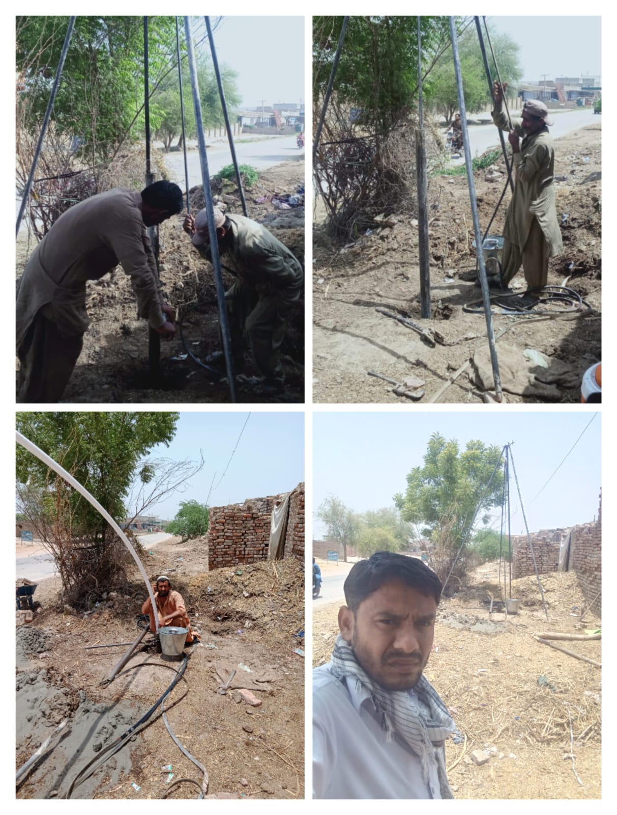 Water pump installation 7