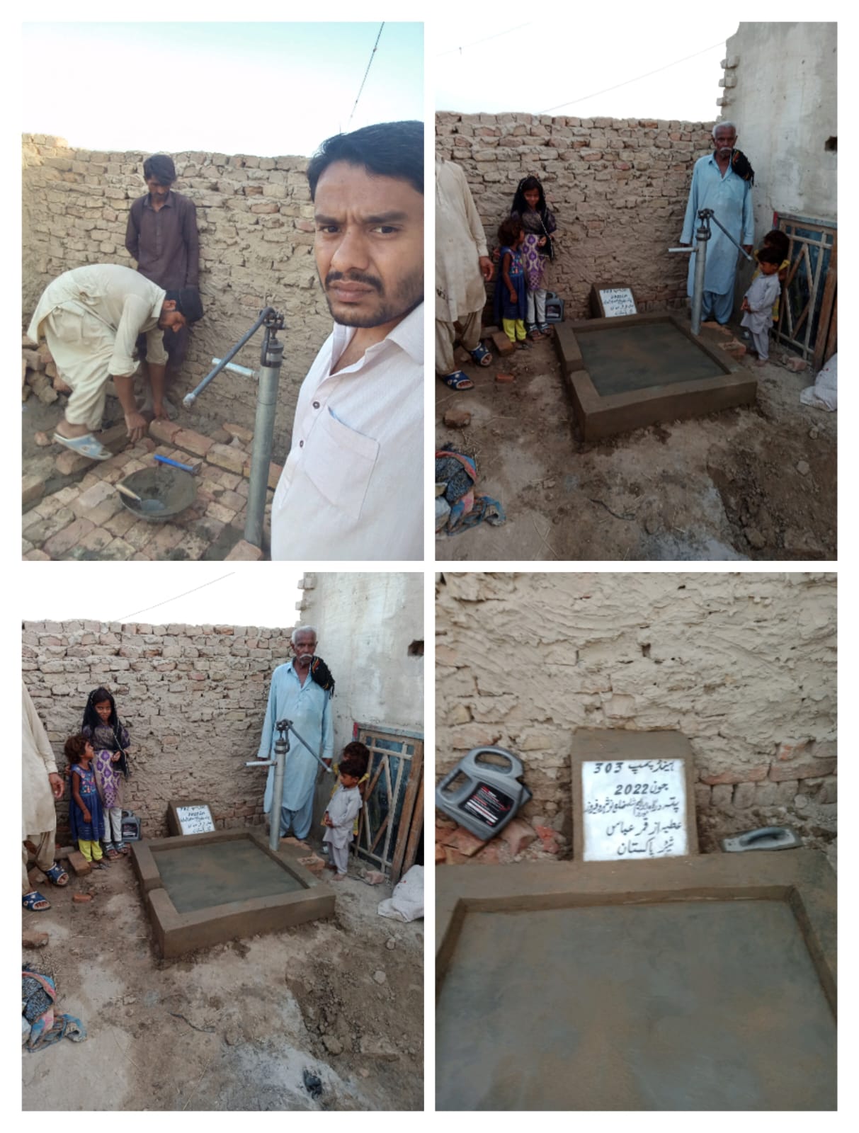 Water pump installation 8
