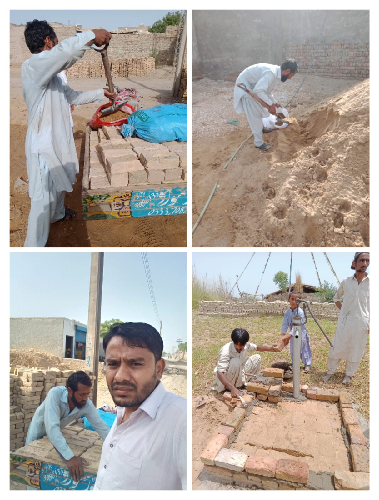 Water pump installation 9