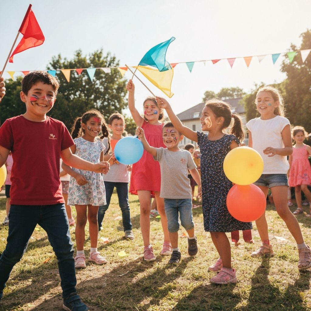 Children at charity event
