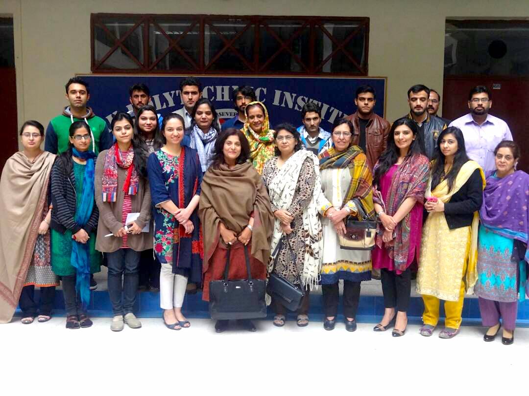 Group photo at Polytechnic Institute training program