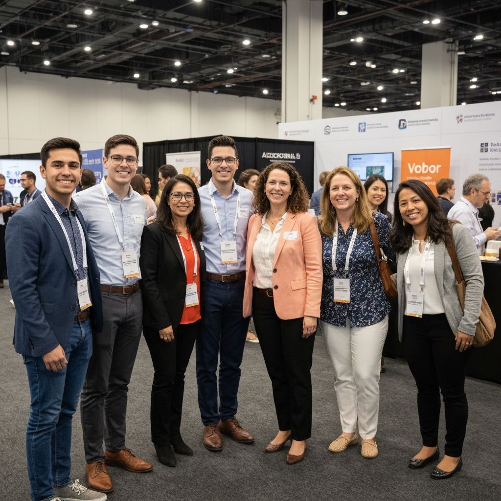 Team members and volunteers gathered at healthcare awareness event