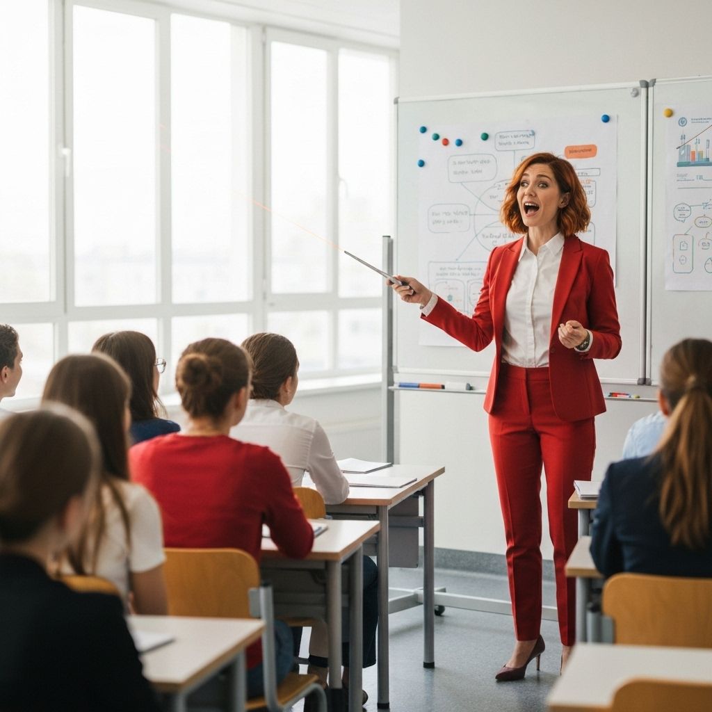 Presentation in classroom